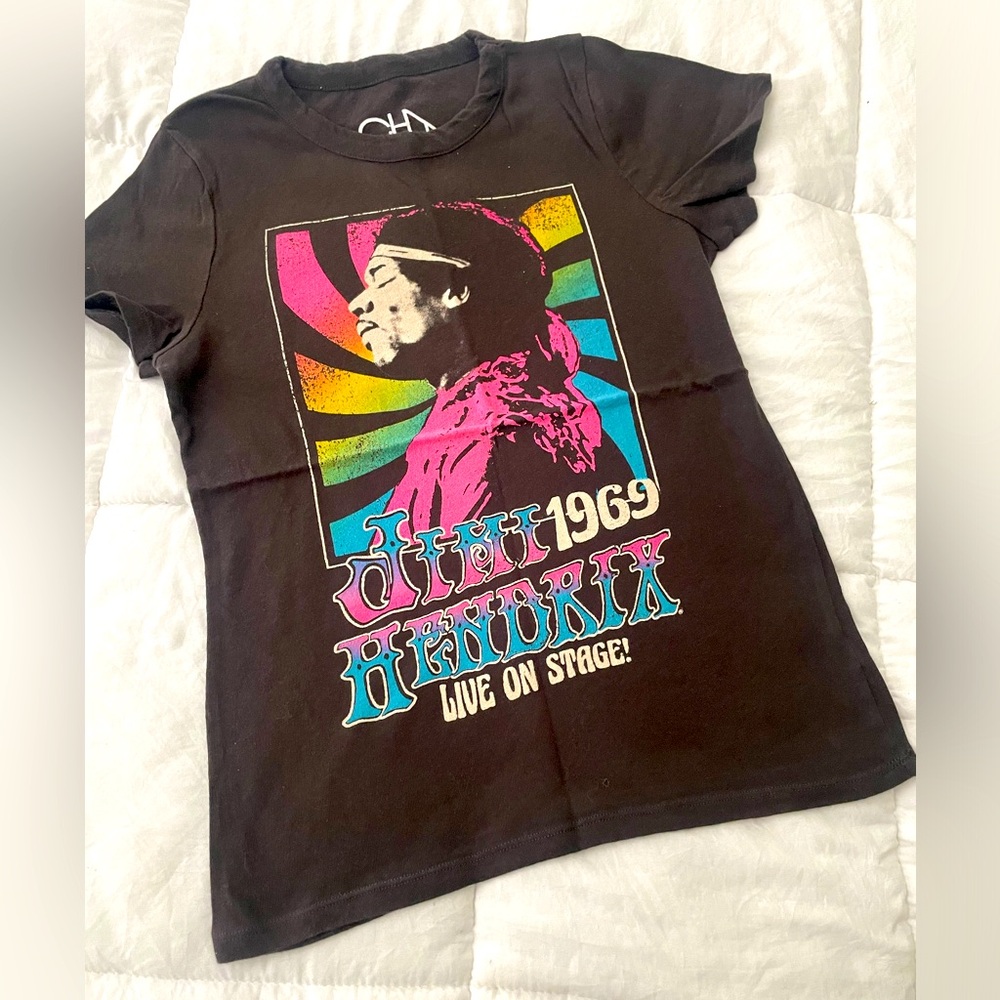 Calling Electric Ladies!! Jimi Hendrix short sleeve band tee size small